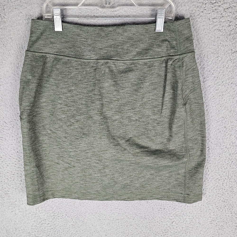 Duluth Trading Co Skort Women S Green Heathered Noga Active Performance 31201